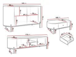 Stuemøbelsæt Comfivo Mirsoni II