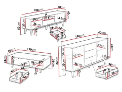 Stuemøbelsæt Comfivo Romtori