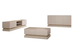 Stuemøbelsæt Comfivo Tilia (Lysebrun + Egetræ)