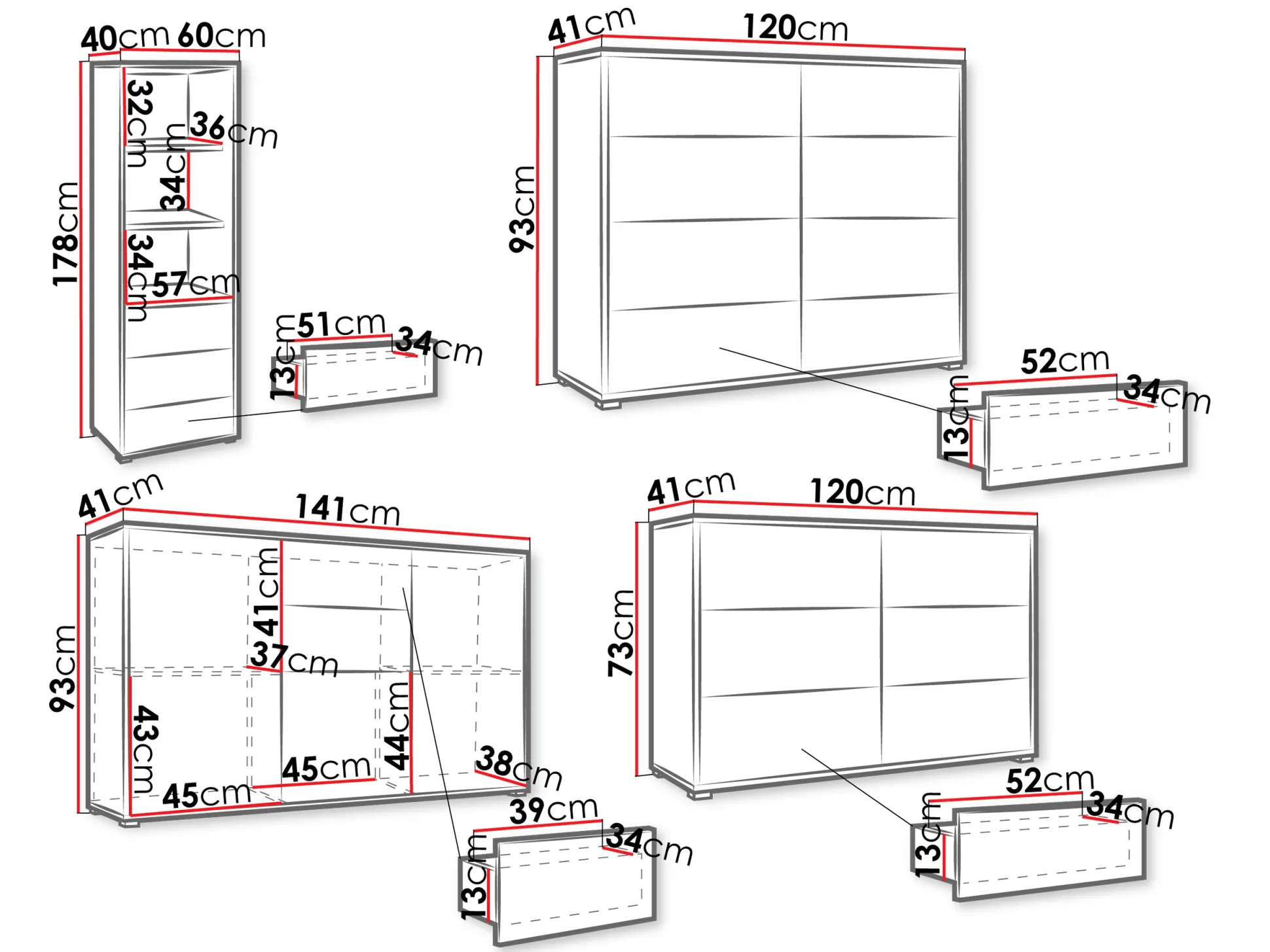 Stuemøbelsæt Comfivo Tutela II (Hvid)