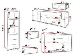 Stuemøbelsæt Comfivo Tutela III (Hvid)