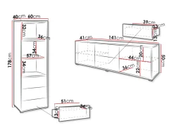 Stuemøbelsæt Comfivo Tutela IV (Hvid)