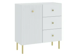 Stuemøbelsæt Etliva 109 (Hvid + Gylden)