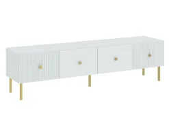 Stuemøbelsæt Etliva 109 (Hvid + Gylden)