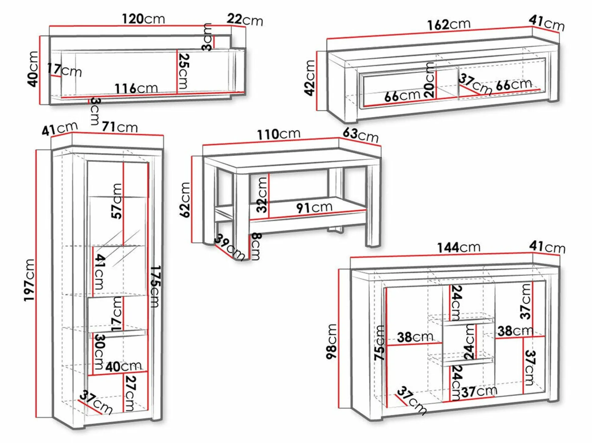 Stuemøbelsæt Etrmona 117