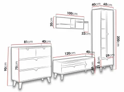 Stuemøbelsæt Etrmoru 144