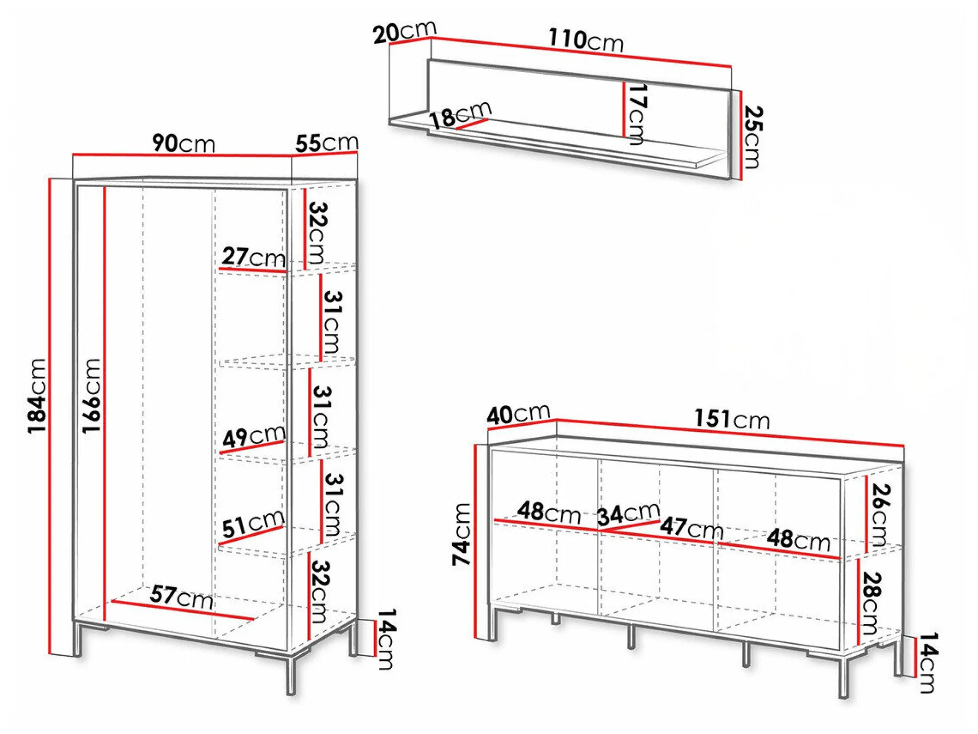 Stuemøbelsæt Fabula I