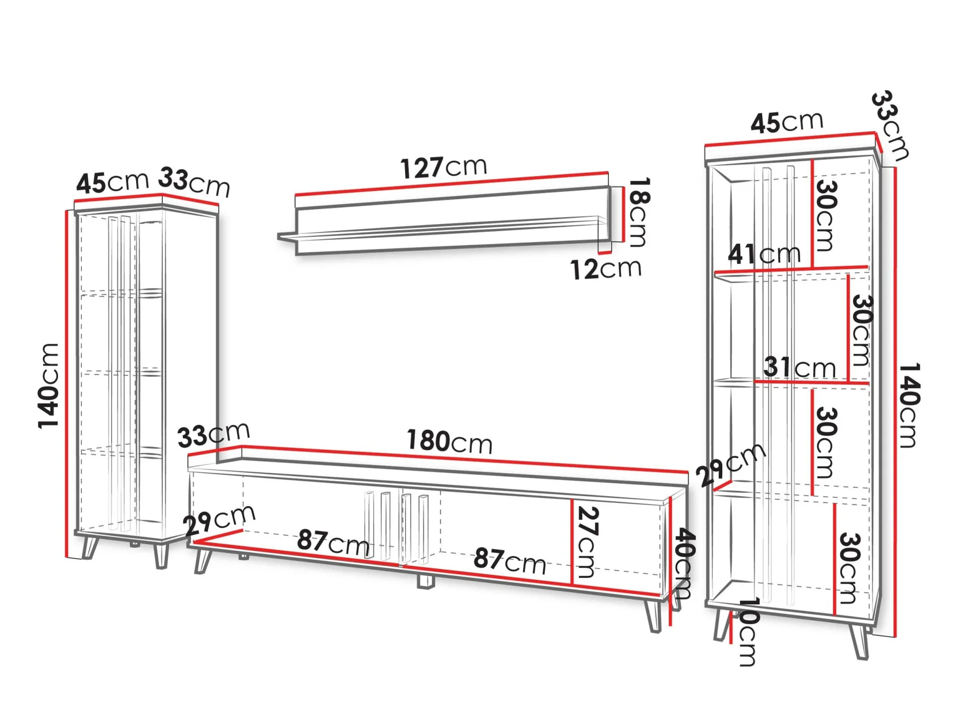 Stuemøbelsæt Facetor (Congo)