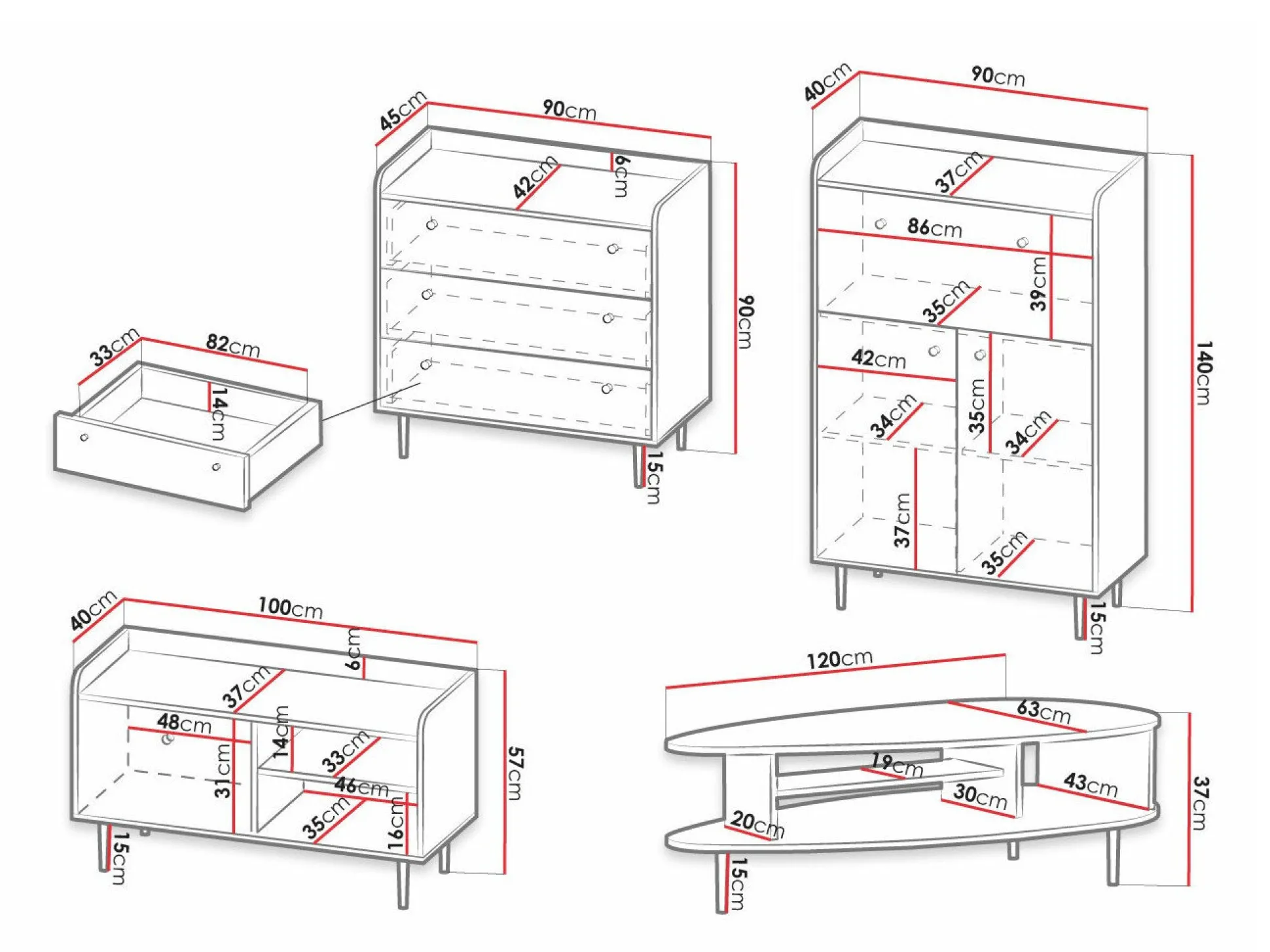 Stuemøbelsæt Ferenou 111