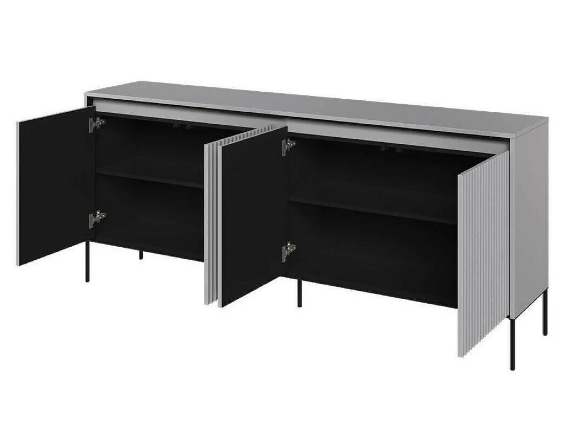 Stuemøbelsæt Fernolu 112 (Grå + Sort)