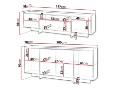Stuemøbelsæt Filus (Egetræ)