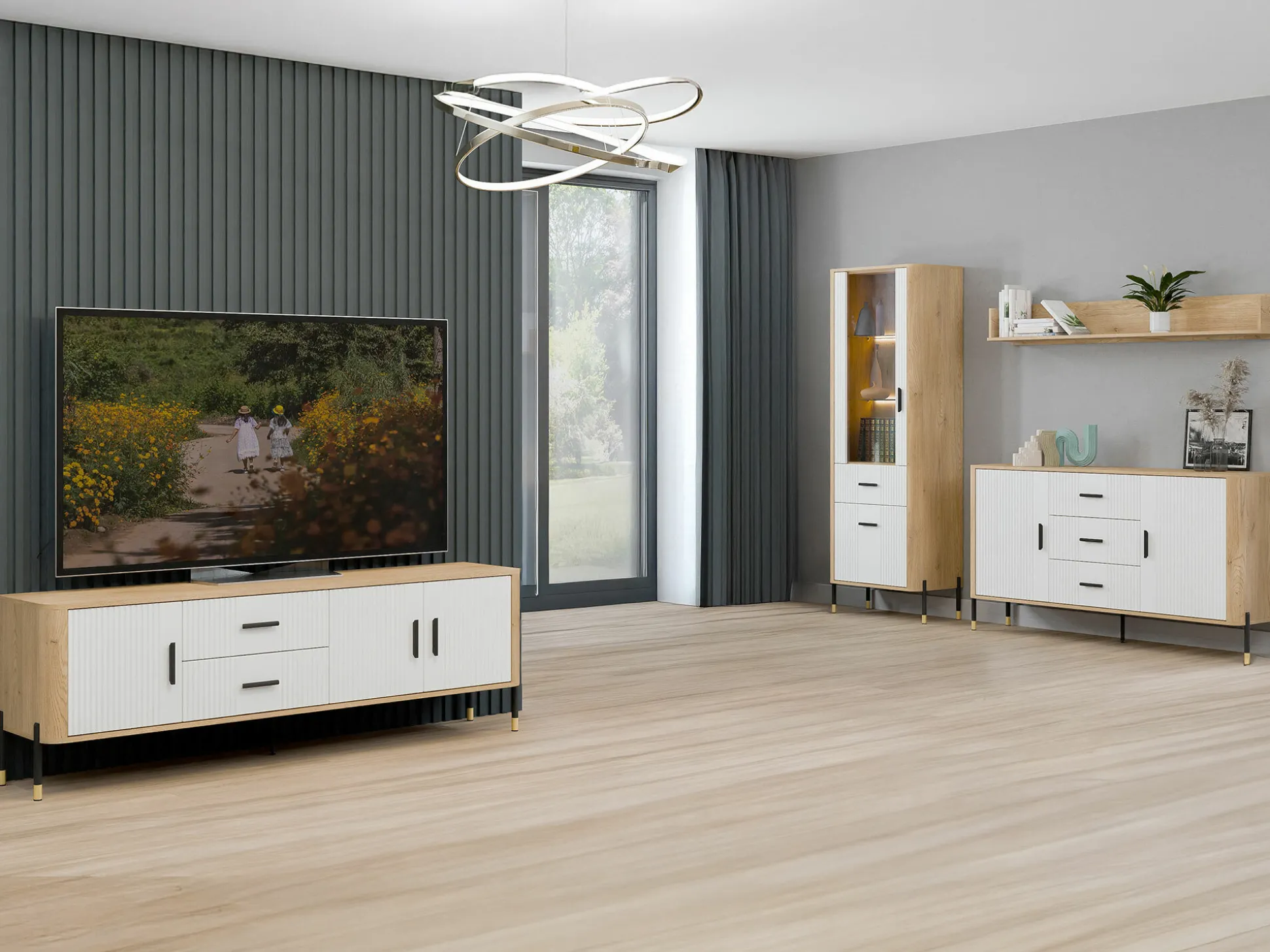 Stuemøbelsæt Flosora 148 (Hvid)