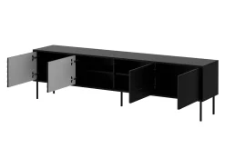 Stuemøbelsæt Flosoru 109 (Valnød + Sort)