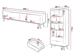 Stuemøbelsæt Lectum (Beige)