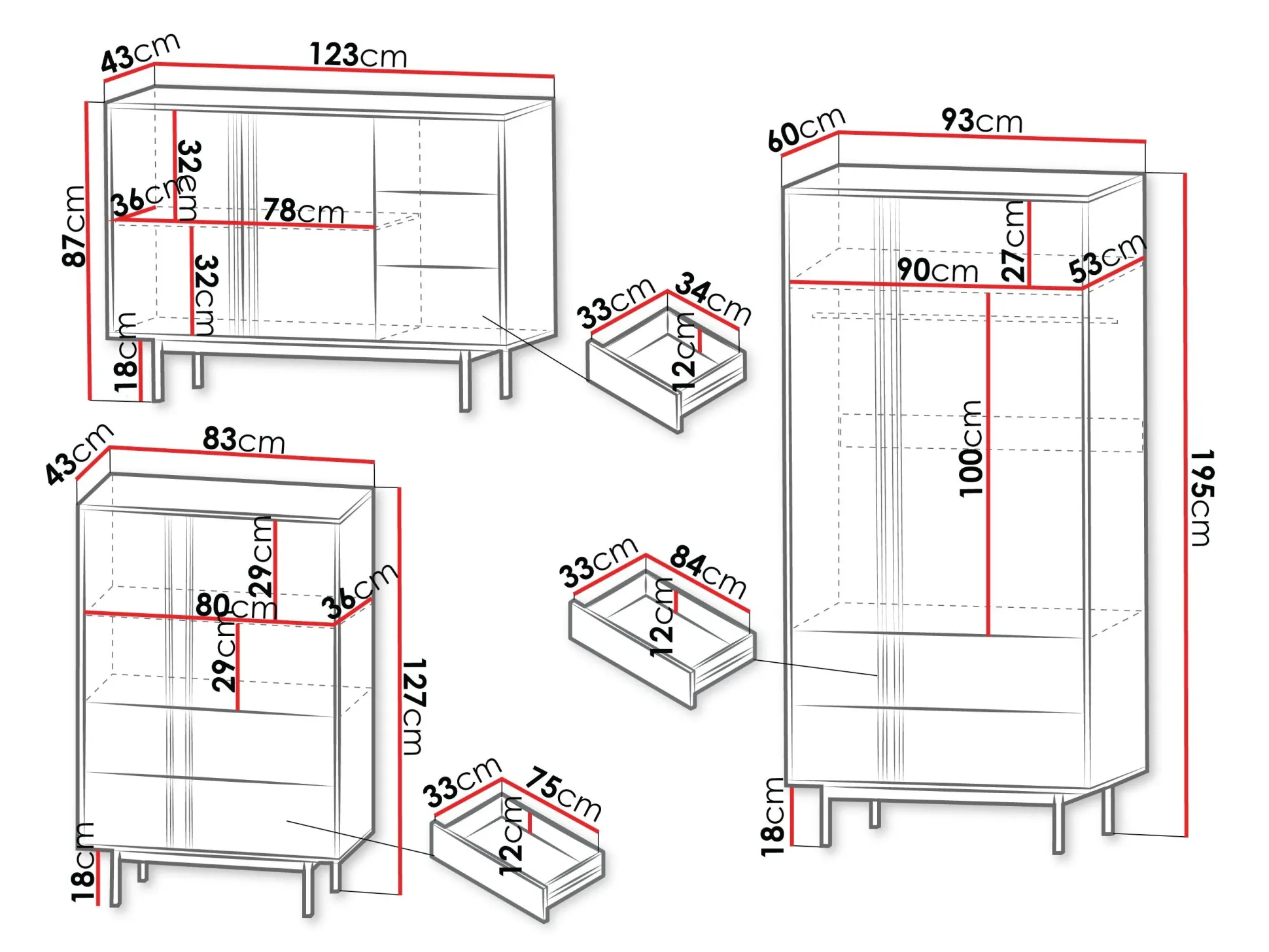 Stuemøbelsæt Levali 116 (Støvet grøn)