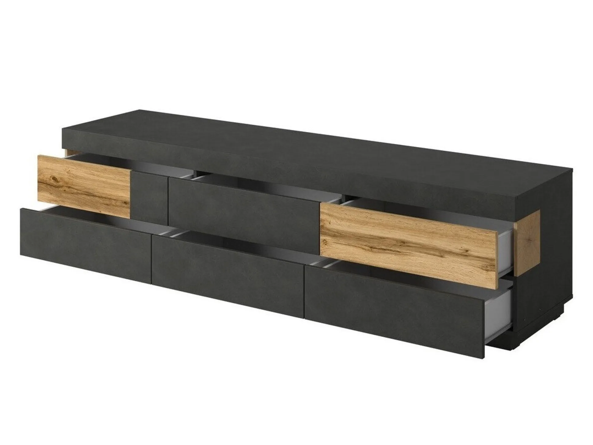 Stuemøbelsæt Livlore 109 (Matera grå + Wotan eg)