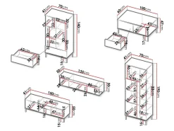 Stuemøbelsæt Lomsore 108 (Hvid)