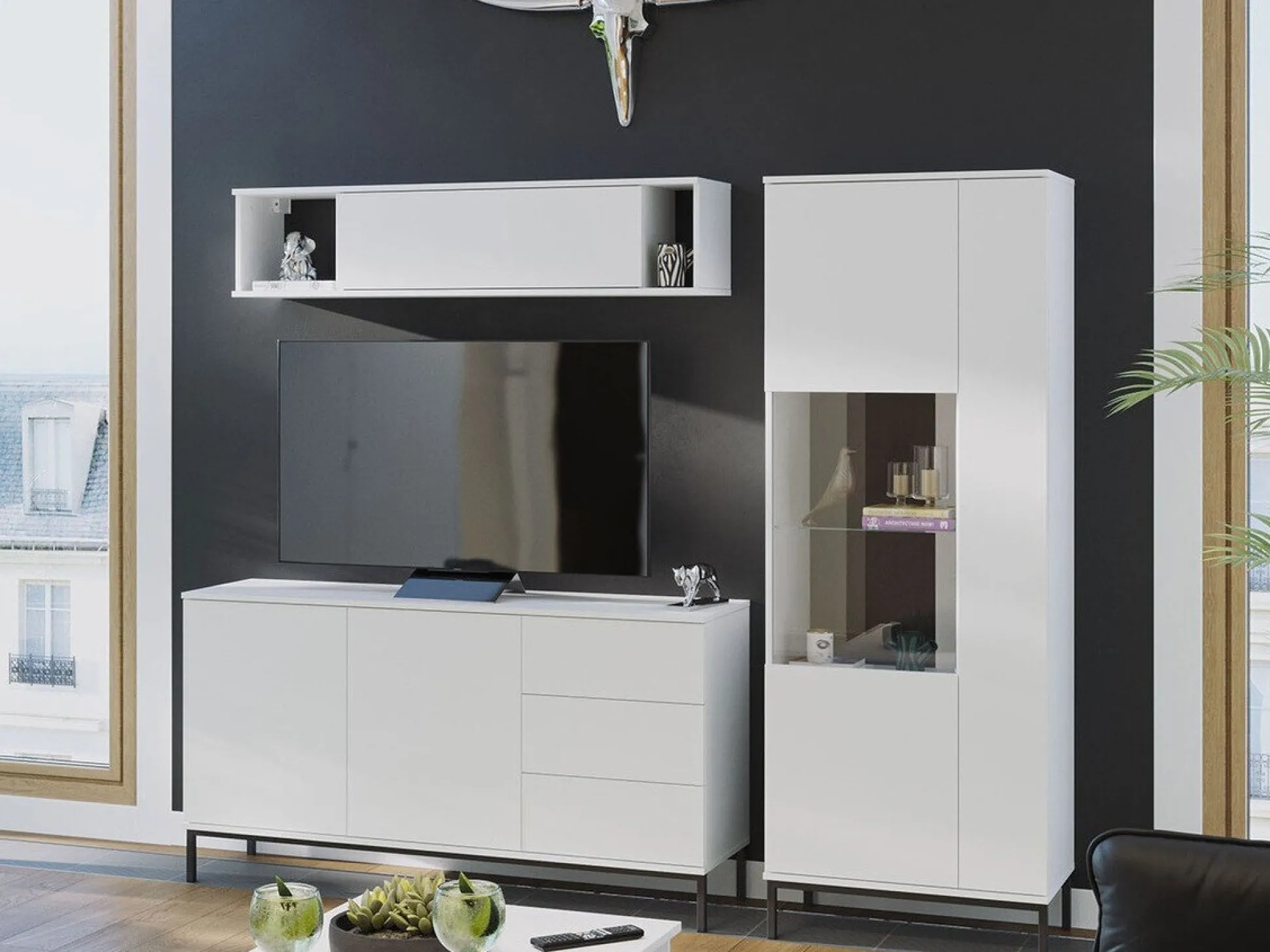 Stuemøbelsæt Lomsore 110 (Hvid)