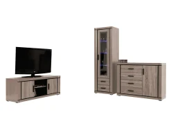 Stuemøbelsæt Lorelie 122 (Trøffel egetræ)