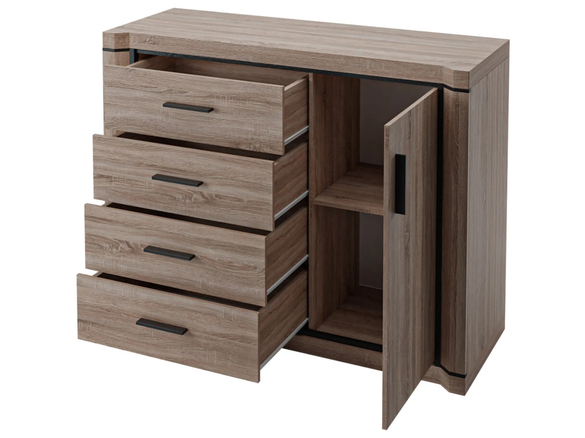 Stuemøbelsæt Lorelie 122 (Trøffel egetræ)