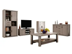 Stuemøbelsæt Lorelie 124 (Trøffel egetræ)