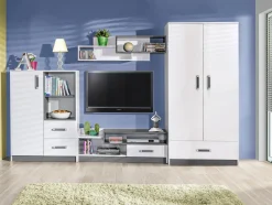 Stuemøbelsæt Lorlare 101 (Hvid + Grå)