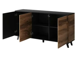 Stuemøbelsæt Luelia 107 (Sort + Wotan eg)