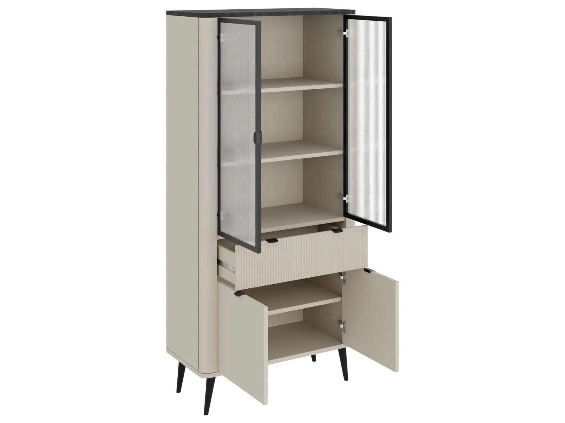 Stuemøbelsæt Lufela 120 (Kashmir + Valnød)