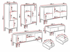 Stuemøbelsæt Lunole 110 (Kashmir)