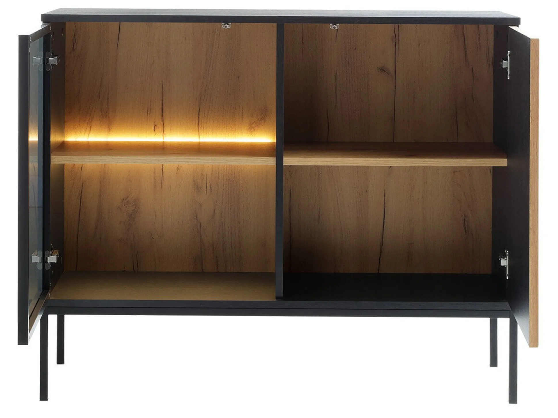 Stuemøbelsæt Manal (Sort + Wotan eg)