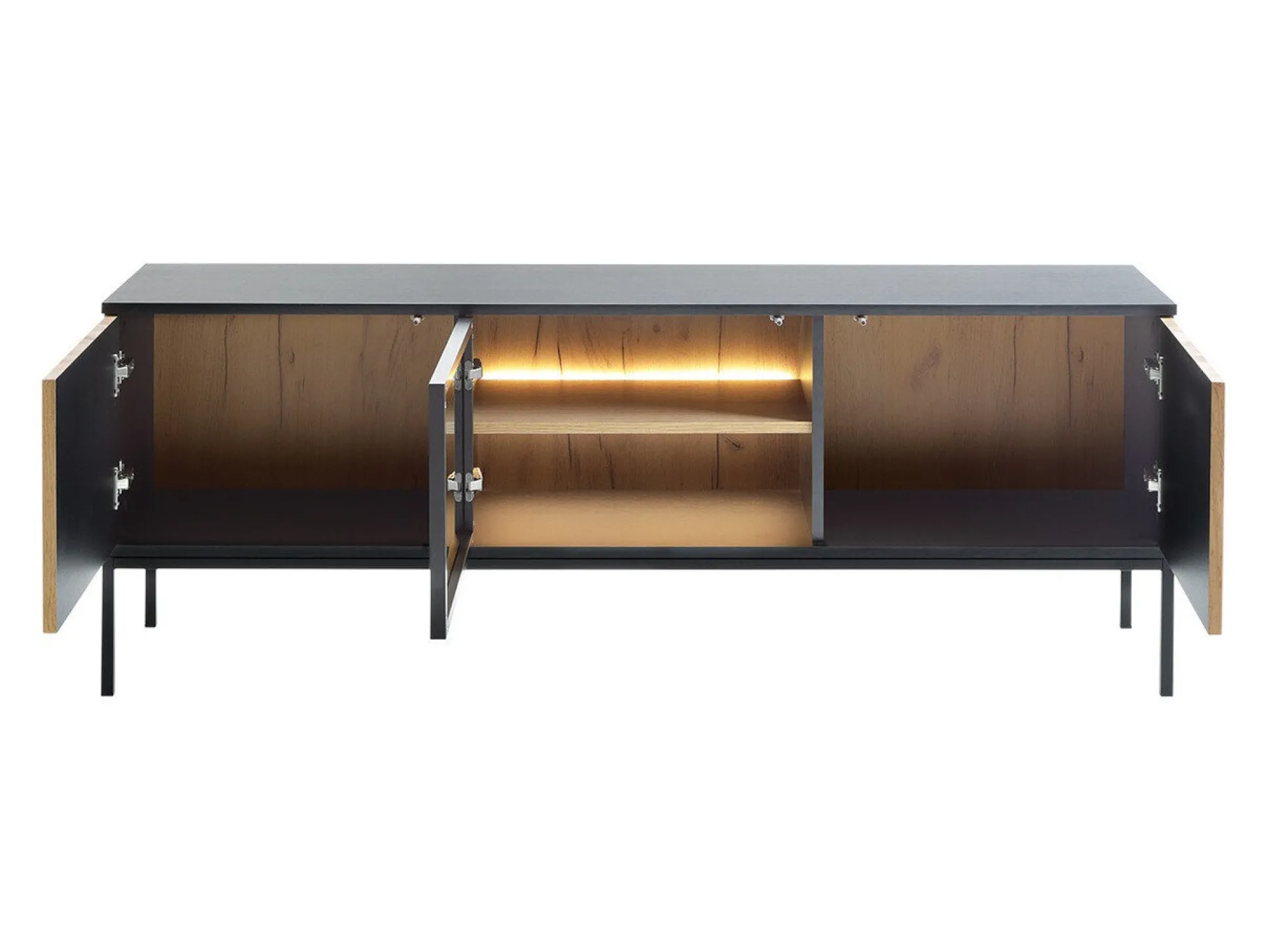 Stuemøbelsæt Manal (Sort + Wotan eg)