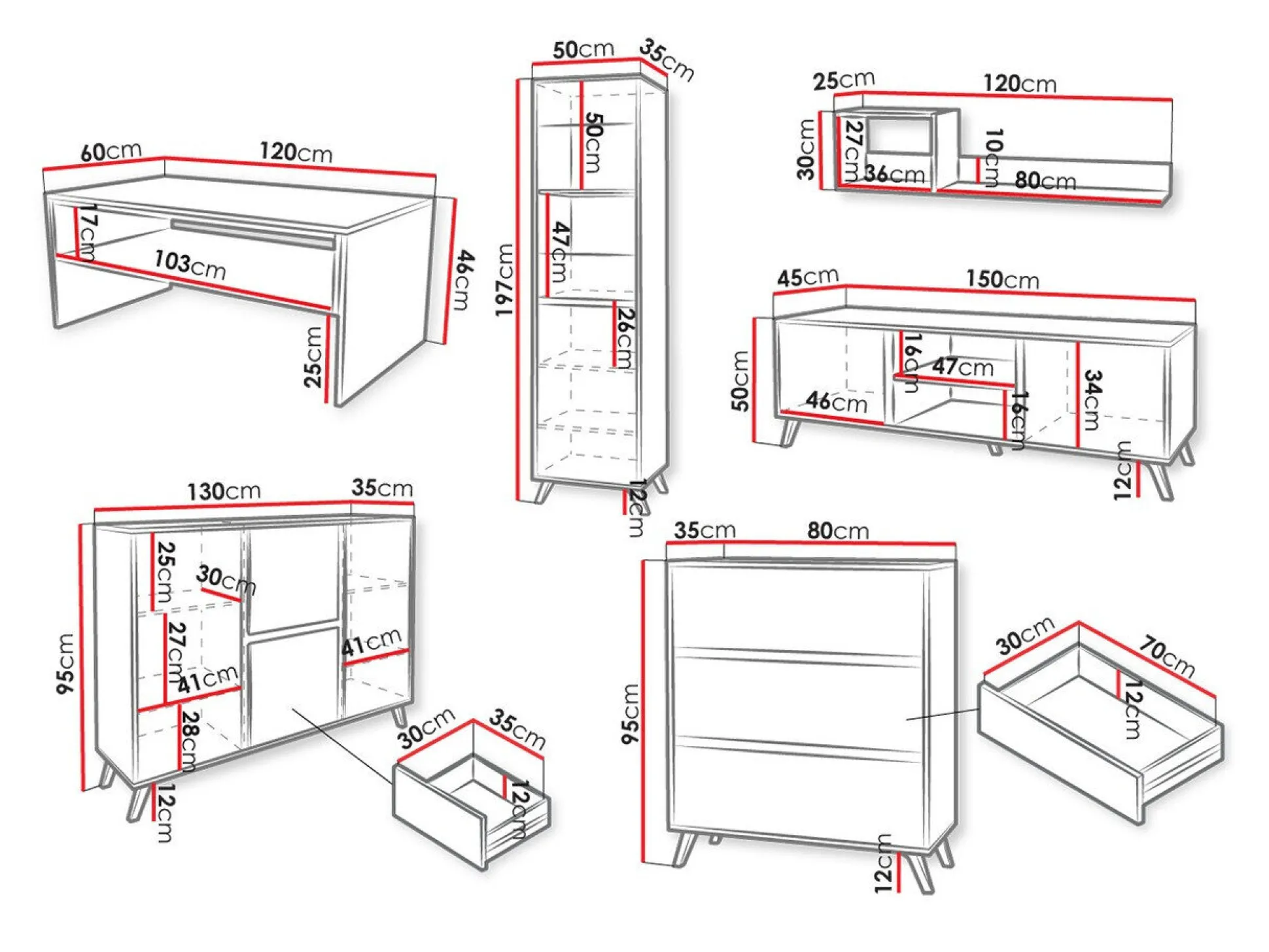 Stuemøbelsæt Mavenoa 108