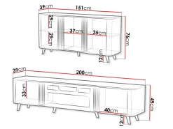 Stuemøbelsæt Modus (Kashmir + Sort)
