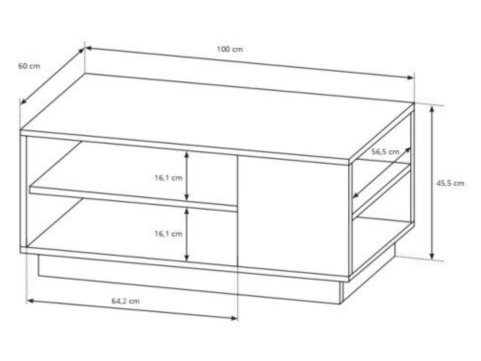 Stuemøbelsæt Novbela 113 (Hvid + Glansfuld hvid + Grandson eg)