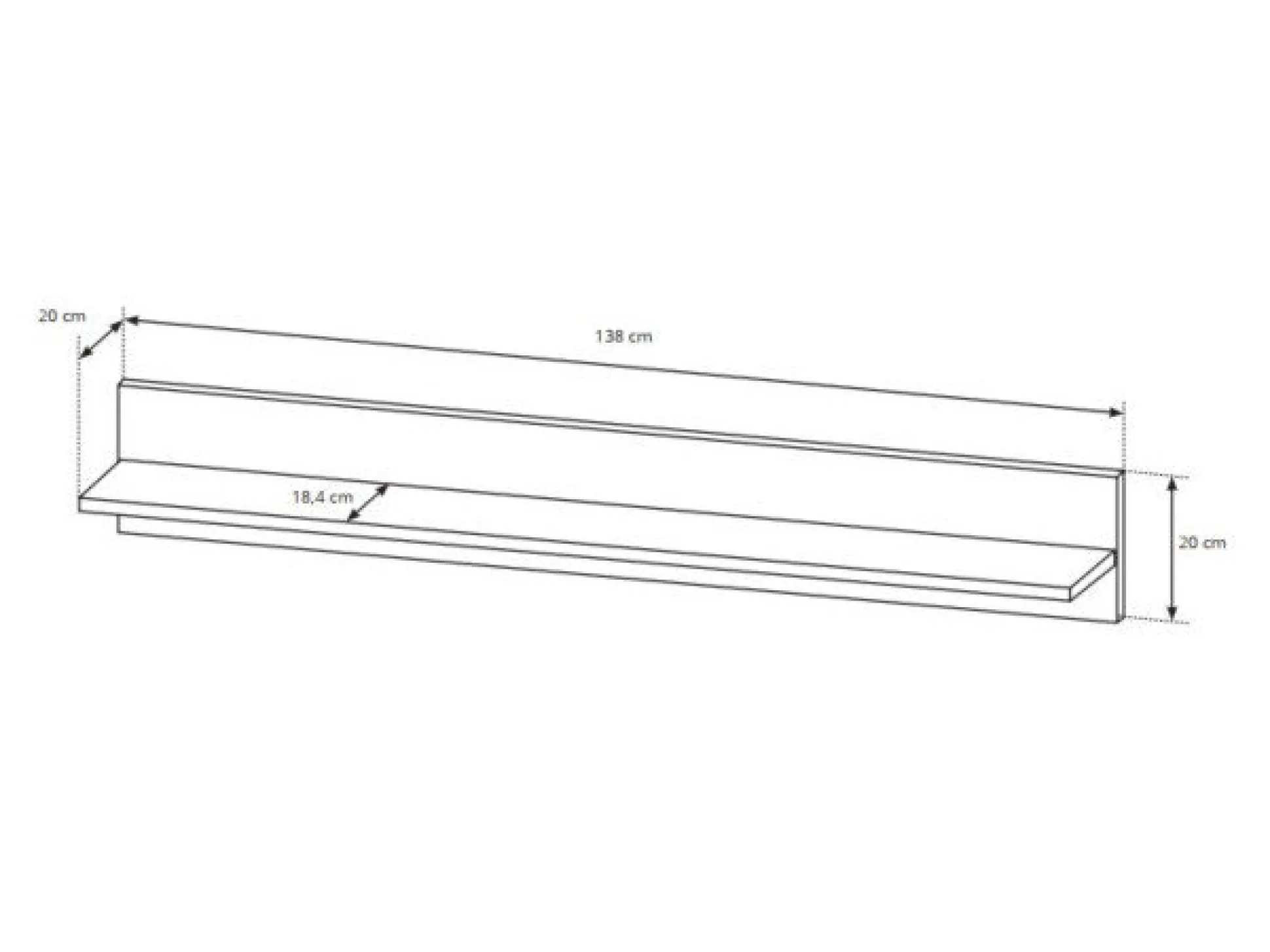 Stuemøbelsæt Novbela 113 (Hvid + Glansfuld hvid + Grandson eg)