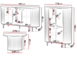 Stuemøbelsæt Novmono 120