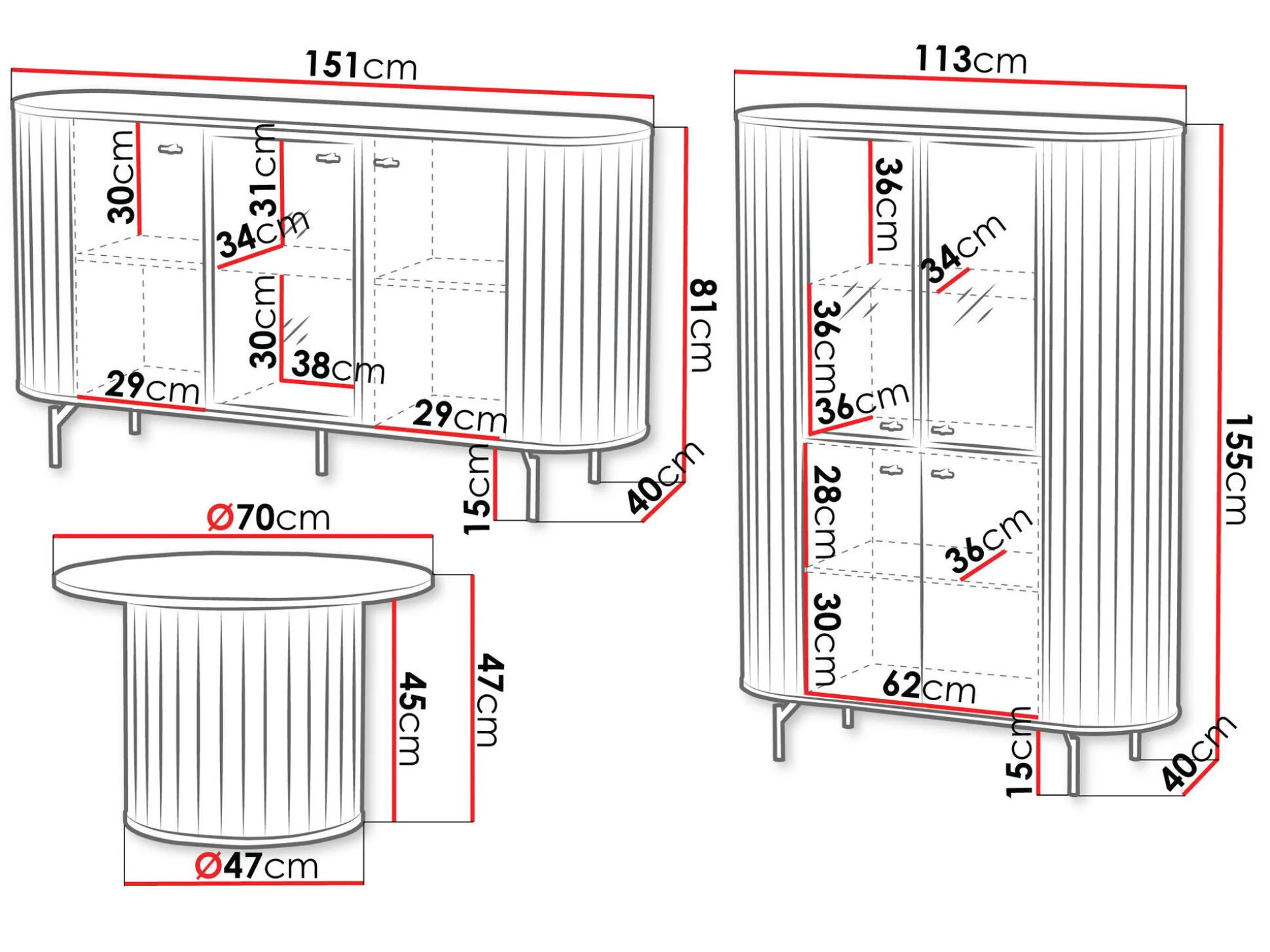 Stuemøbelsæt Novmono 120