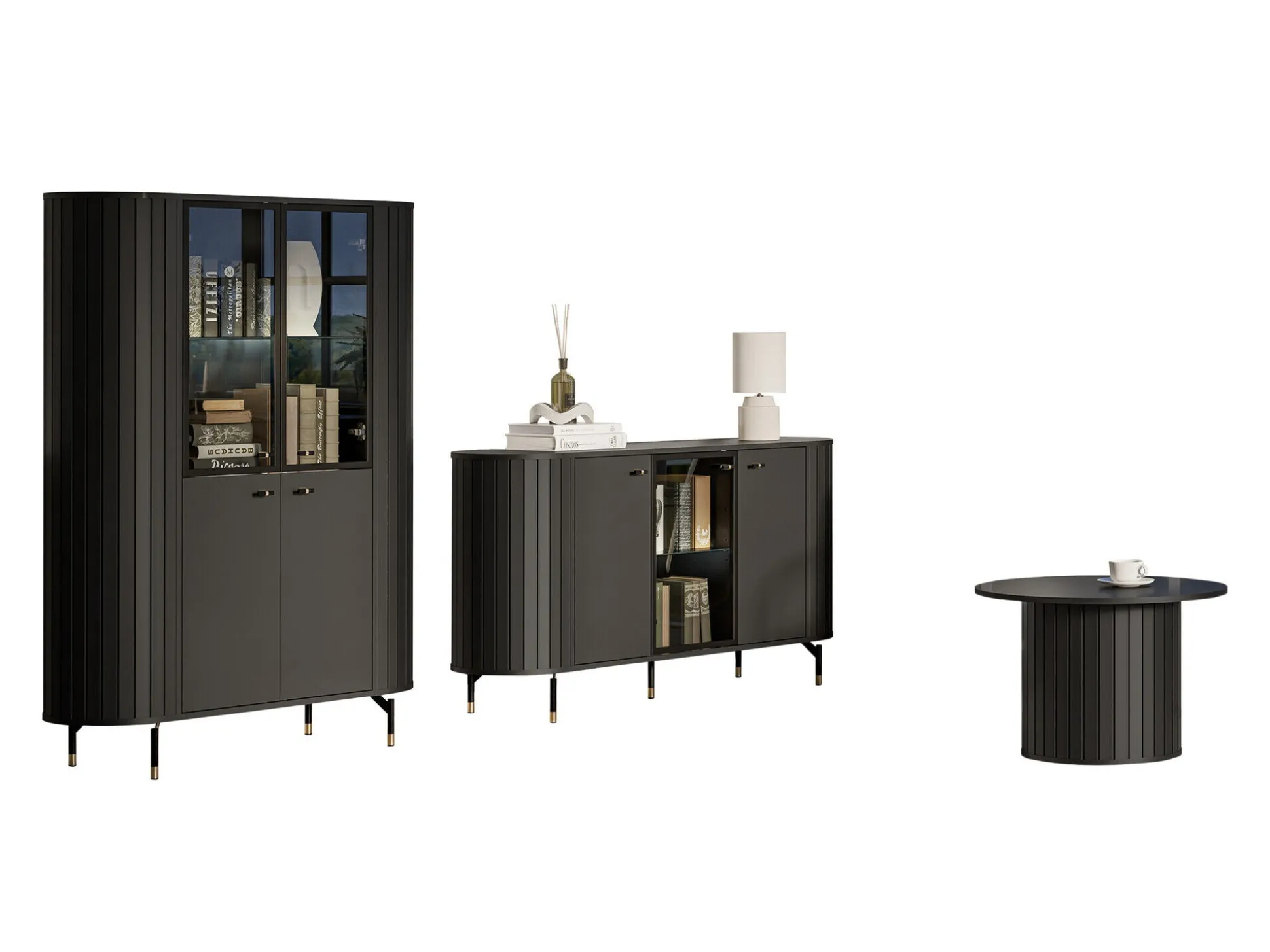 Stuemøbelsæt Novmono 109 (Sort)