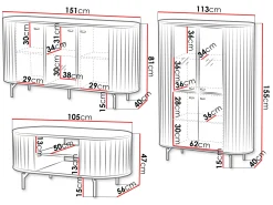 Stuemøbelsæt Novmono 111 (Sort)