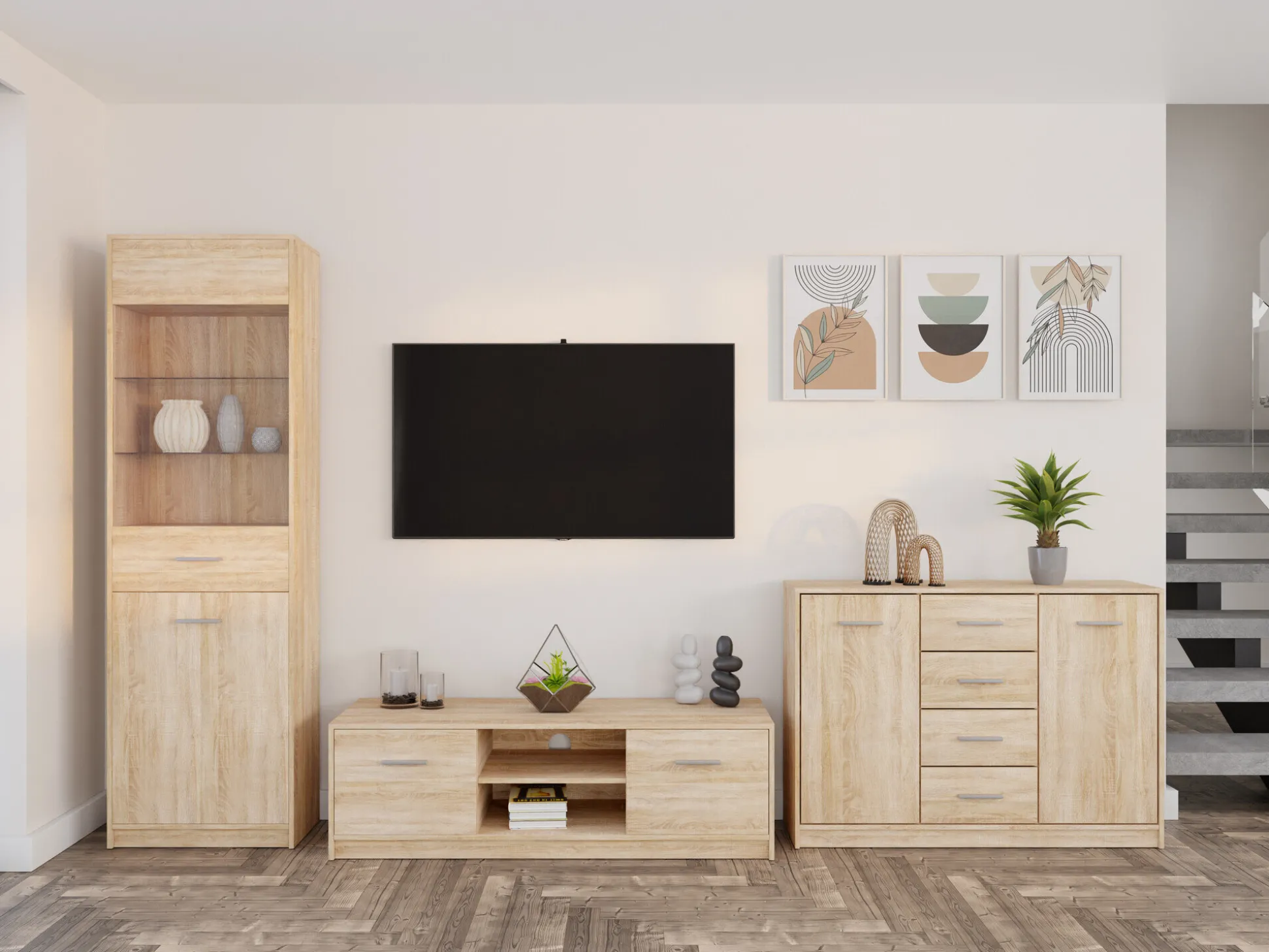 Stuemøbelsæt Novsore 162 (Sonoma eg)