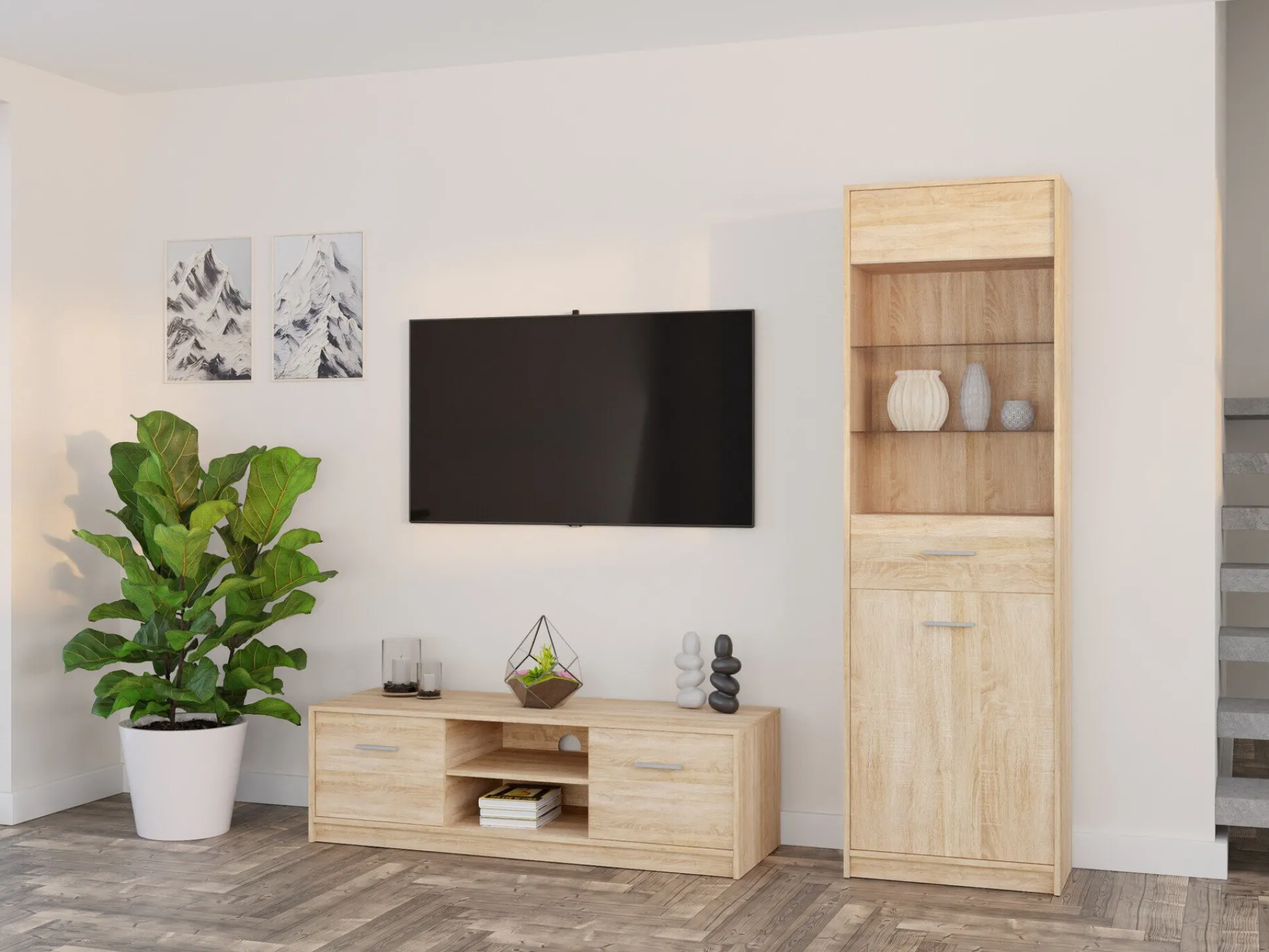 Stuemøbelsæt Novsore 161 (Sonoma eg)