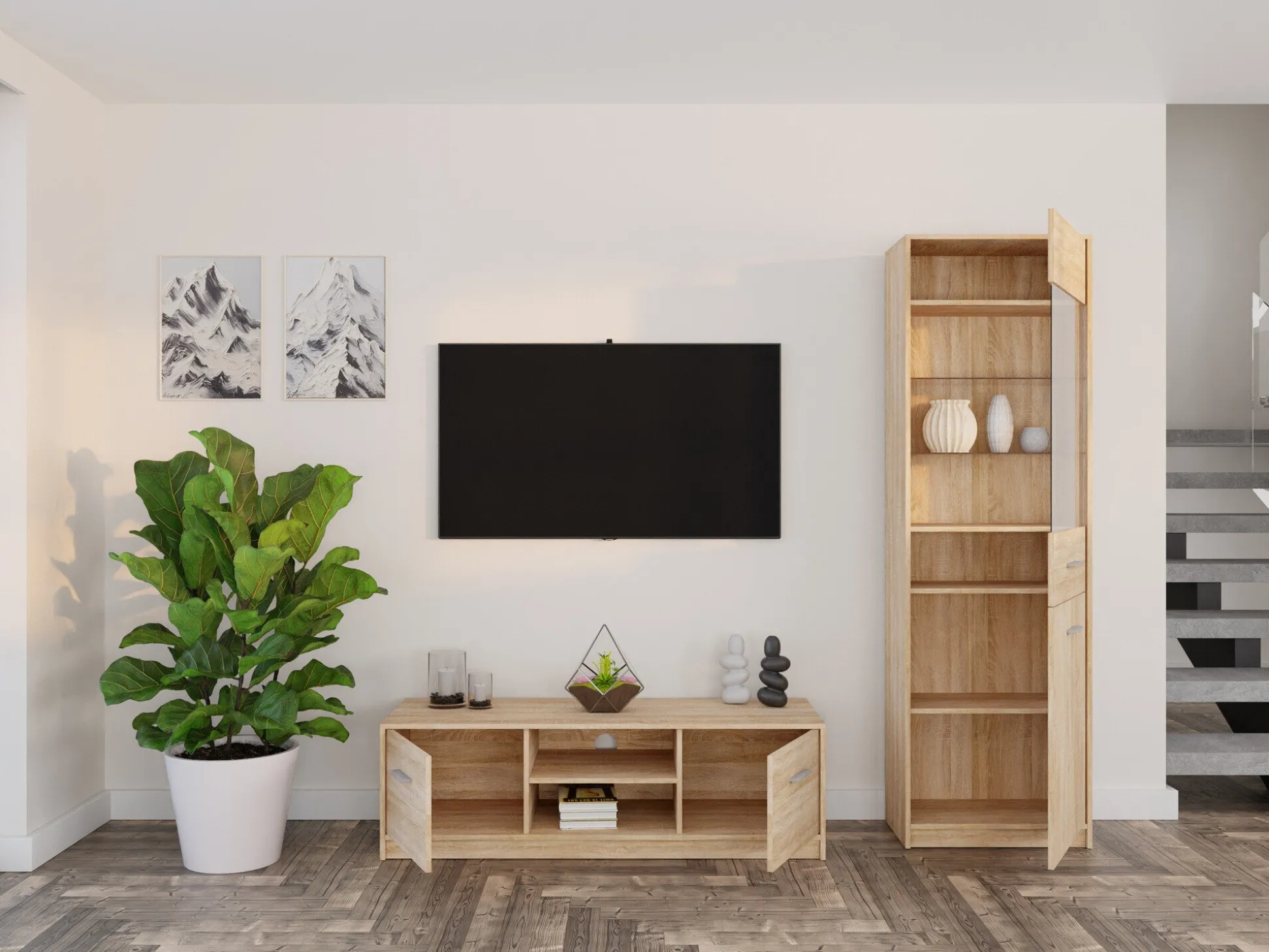 Stuemøbelsæt Novsore 161 (Sonoma eg)