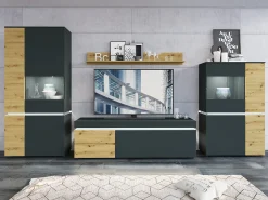 Stuemøbelsæt Ontario 176 (Artisan eg + Grå)