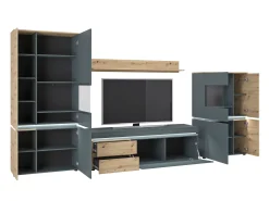 Stuemøbelsæt Ontario 176 (Artisan eg + Grå)