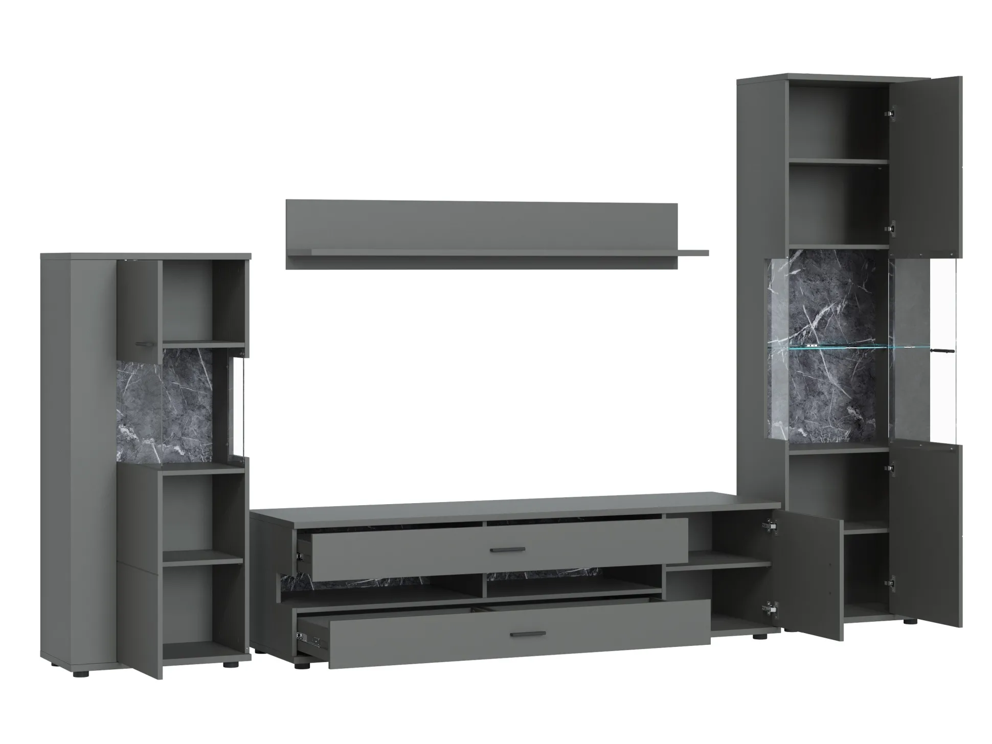 Stuemøbelsæt Ontario 161 (Grafit)