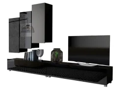 Stuemøbelsæt Remus XVII (Sort + Blank sort)