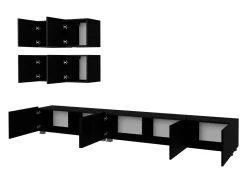 Stuemøbelsæt Remus XVIII (Sort + Blank sort)