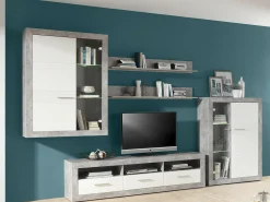 Stuemøbelsæt Romfera 116 (Grå + Hvid)