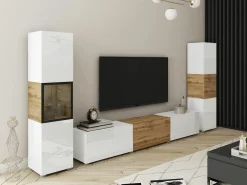 Stuemøbelsæt Sarasota 193 (Hvid + Wotan eg)