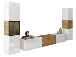 Stuemøbelsæt Sarasota 193 (Hvid + Wotan eg)